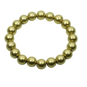Impala Damen Armband Uni Gold Wonder Polymer Perlen 10mm Ø
