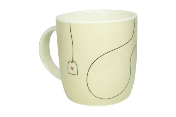 Grafik Werkstatt Henkelbecher Kaffeebecher Sprüchetasse POSI TIVI TEE