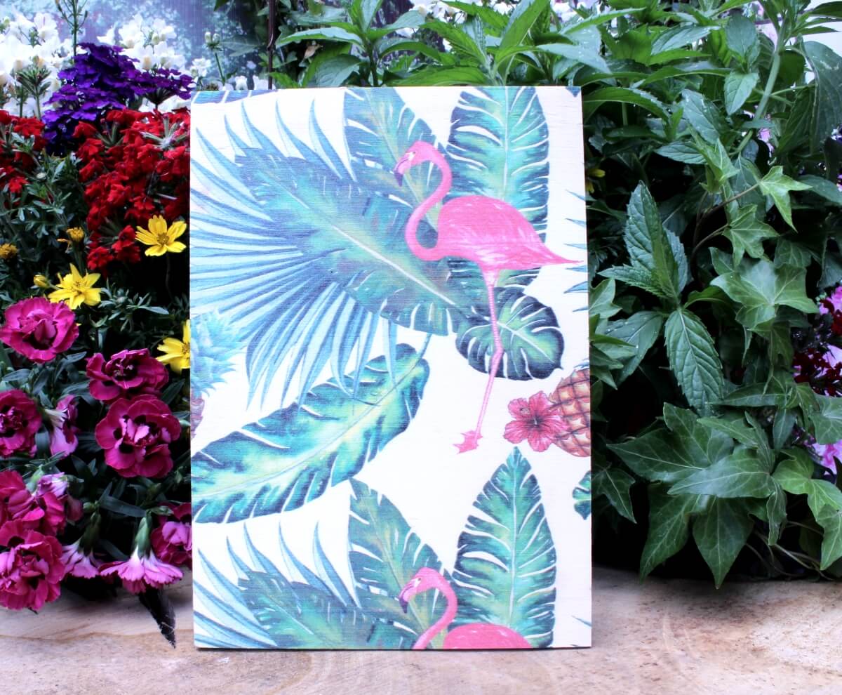 38+ Coole bilder zum aufhaengen , Deko Holzbild Coole Designs zum Aufhängen Flamingo Green Elfengarten