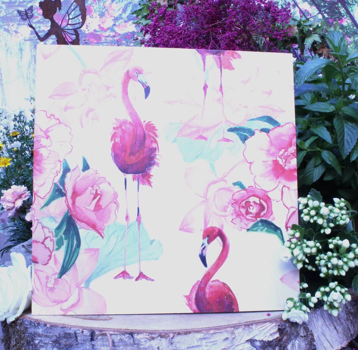 35++ Coole bilder zum aufhaengen , Deko Holzbild Coole Designs zum Aufhängen Flamingos Elfengarten Dormagen