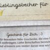 Henkelbecher Sprüche Kaffeetasse Geschenke für dich Grusskärtchen