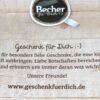 Henkelbecher Sprüche Kaffeetasse Geschenke für dich Grusskärtchen