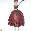 Deko Figur Blumenmädchen Rosenmädchen Rot zum Hängen