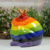 Pomme Pidou Spardose Money Bank Frosch Freddy Streifchen