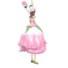 Deko Figur Blumenmädchen Rosenmädchen Rosa zum Hängen