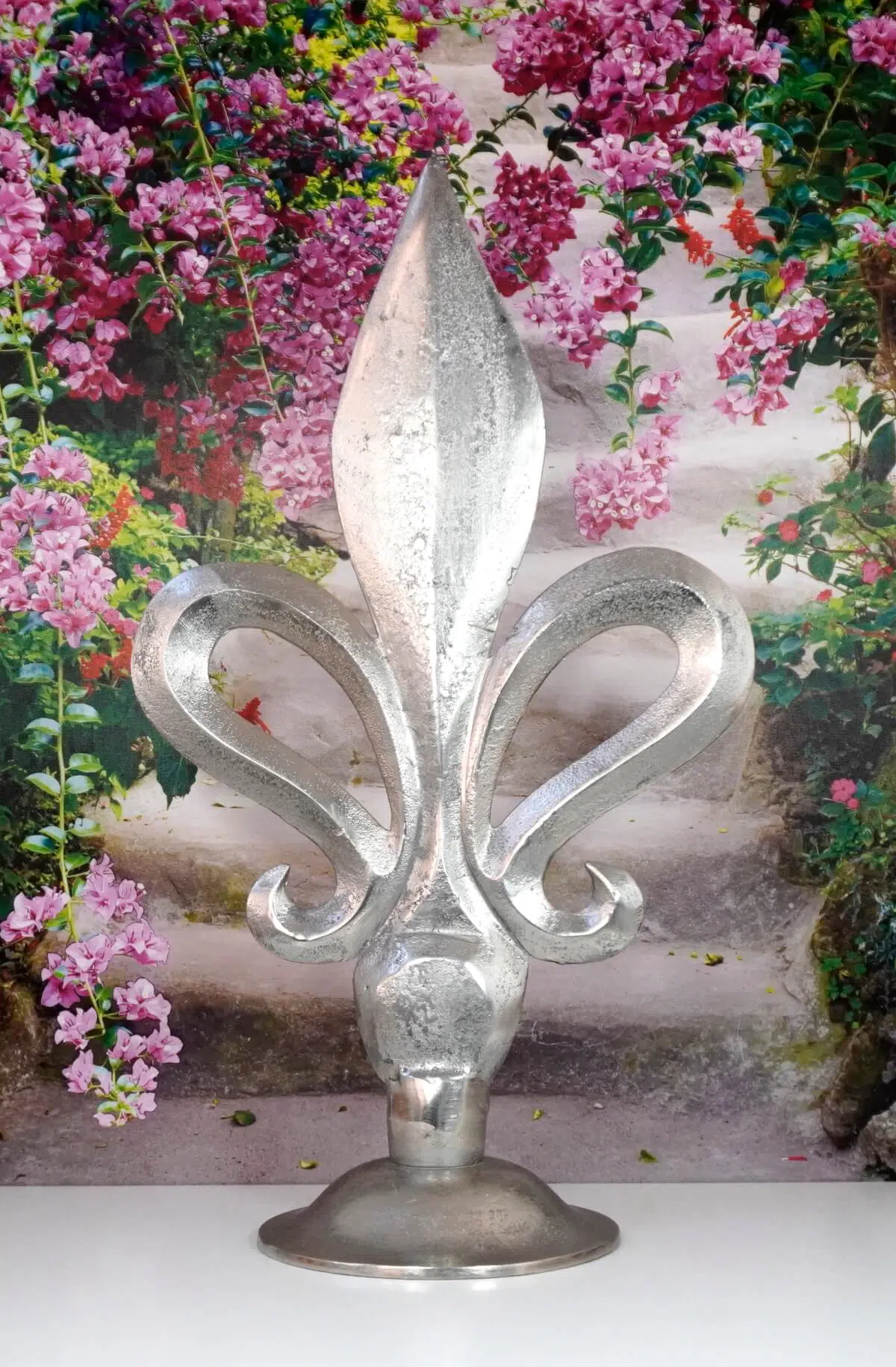 Dormagen Big Französische - Fleur-de-Lis Lilie Dekofigur Elfengarten Aluminium