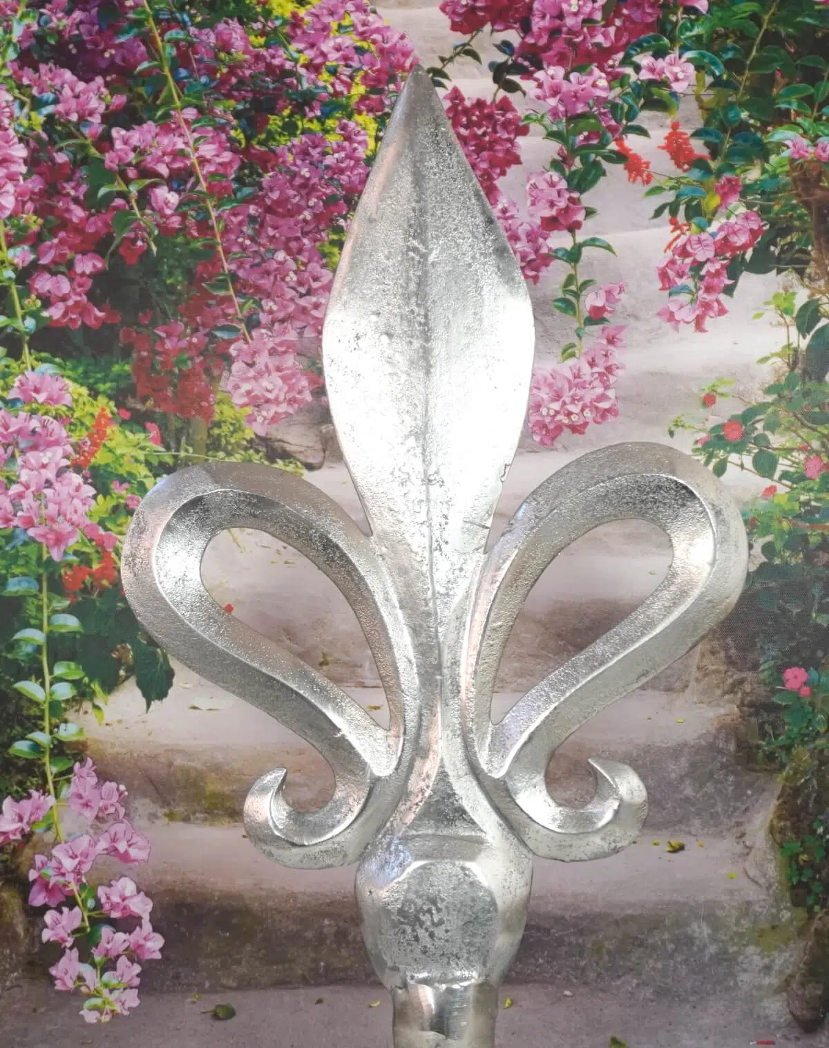 Französische Lilie Dekofigur Fleur-de-Lis Aluminium Dormagen Big Elfengarten 
