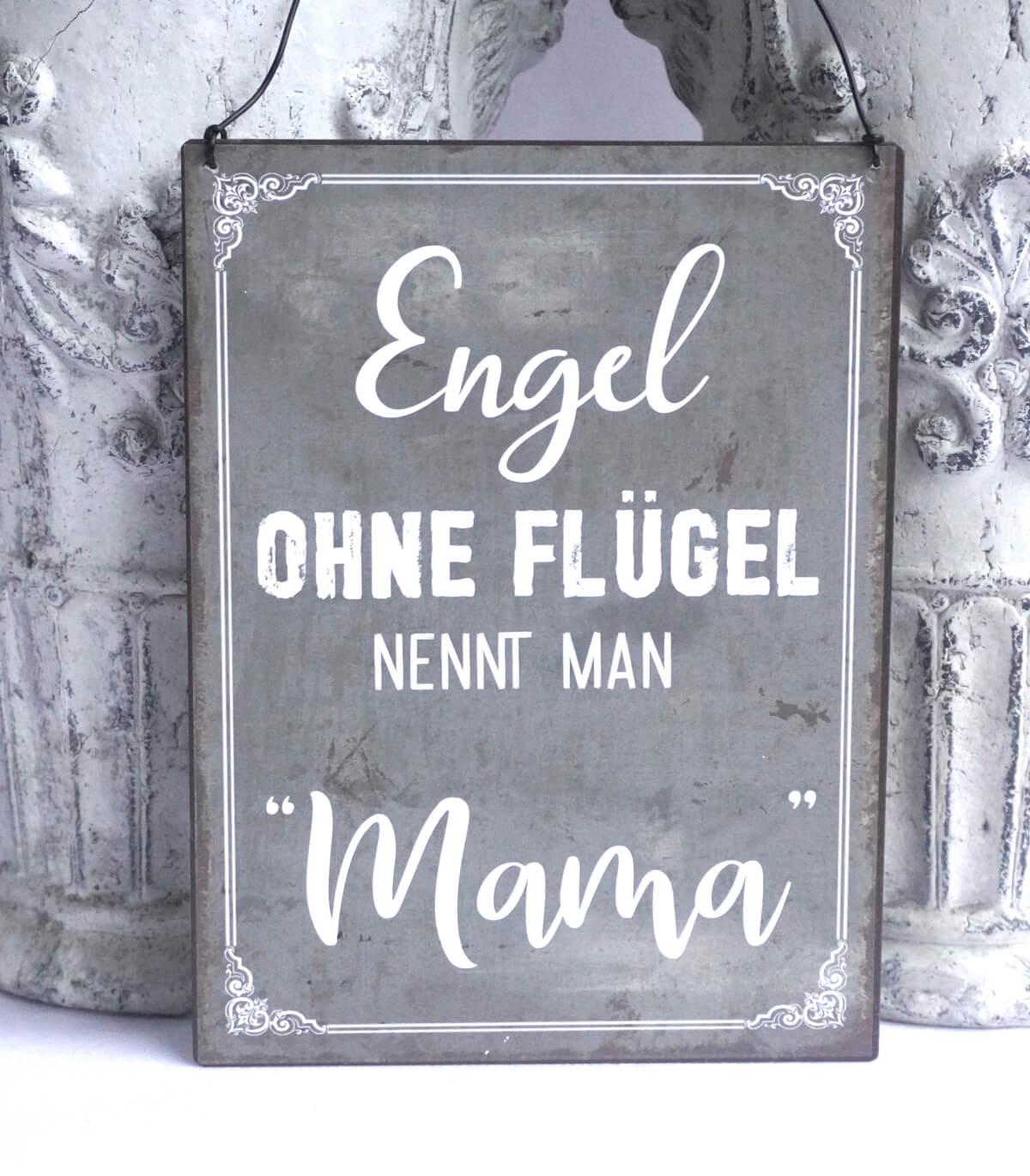 Deko Blechschild Engel Dormagen - Man Mama Ohne Nennt Flügel Elfengarten