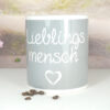 Henkelbecher Sprüche Tasse Pott XXL Lieblingsmensch