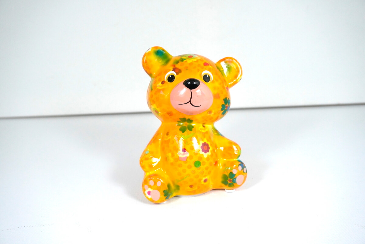 Pomme Pidou Spardose Petit Teddy Toto Sweet Orange - Elfengarten