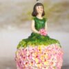 Deko Figur Blumenmädchen Geranienmädchen zum Hängen