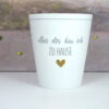 Krasilnikoff Kaffeebecher Mug Cup Bei dir bin ich Zu Hause