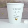 Krasilnikoff Kaffeebecher Mug Die Antwort auf alles ist Liebe