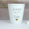 Krasilnikoff Kaffeebecher Mug Die Antwort auf alles ist Liebe