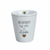 Krasilnikoff Kaffeebecher Mug Die Antwort auf alles ist Liebe