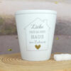 Krasilnikoff Kaffeebecher Mug Liebe macht aus einem Haus ein Zuhause