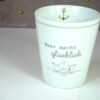 Krasilnikoff Kaffeebecher Sprüche Tasse Mug Cup Meer macht glücklich