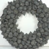 Couronne Türkranz Naturkranz Coco Fruit Trocken Wreath Black 30 ∅