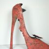 Deko High Heel Schuh Blechschuh Dekoschuh Rot 36 cm Hoch