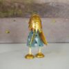 Pape Deko Figur Blechpuppe Schutzengel Lena mit Herz Grau Sternchen 8,5cm