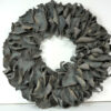 Couronne Deko Kranz Naturkranz Palm Petal Wreath Grey Wash 40∅
