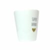 Krasilnikoff Kaffeebecher Sprüche Tasse Mug Cup Super Mama