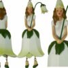 Deko Figur Blumenmädchen Glockenblumenmädchen zum Hängen Weiß