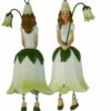 Deko Figur Blumenmädchen Glockenblumenmädchen zum Hängen Weiß