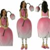 Deko Figur Blumenmädchen Tulpenmädchen zum Hängen Rosa