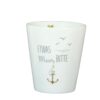 Krasilnikoff Kaffeebecher Sprüche Tasse Mug Cup Etwas Meer Bitte