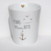 Krasilnikoff Kaffeebecher Sprüche Tasse Mug Cup Etwas Meer Bitte