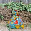 Pomme Pidou Spardose Money Bank Huhn Claire Petit Blau