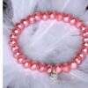 Biba Armband Crystal Lachs Rosa Perle Damen Armband Glücksbringer