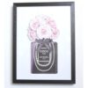 Wandbild Druck Kunstdruck Coco Noir Chanel Paris Bild im Rahmen Fashion Mode Parfum