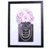 Wandbild Druck Kunstdruck Coco Noir Chanel Paris Bild im Rahmen Fashion Mode Parfum