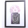 Wandbild Druck Kunstdruck Coco Noir Chanel Paris Bild im Rahmen Fashion Mode Parfum