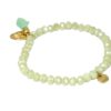 Biba Armband Crystal Hell Grün Perle Damen Armband Glücksbringer