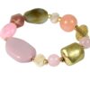 Biba Armband Perlen Mix Damen Lila Armband Glücksbringer