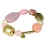 Biba Armband Perlen Mix Damen Lila Armband Glücksbringer