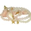 Biba Armband Rose Perle Muschel Damen Armband Anhänger Gold