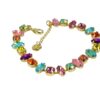 Biba Armband Farbenspiel Damen Armband Gold Anhänger