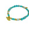 Biba Armband Gold Muschel Türkis Damen Armband Gold Anhänger