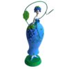Dekofigur Teelichthalter Kerzenhalter Blumenmädchen Weintraubenmädchen
