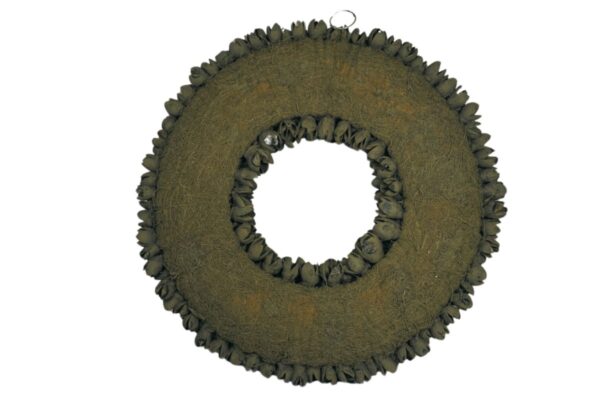 Couronne Wandkranz Naturkranz Bakuli Trocken Wreath Old Green Wash 30 ∅