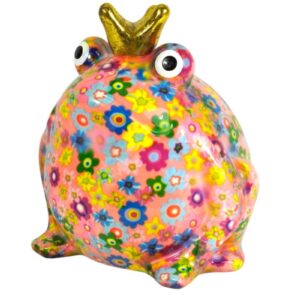 Pomme Pidou Spardose Money Bank Frosch Freddy Blümchen Rosa