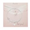 Armband HCA An Angel for you versilbert Schutzengel Perlmutt Perle