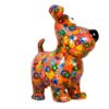 Pomme Pidou Spardose Money Bank Hugo Dog Orange Flower