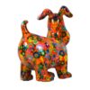Pomme Pidou Spardose Money Bank Hugo Dog Orange Flower