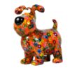 Pomme Pidou Spardose Money Bank Hugo Dog Orange Flower