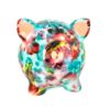 Pomme Pidou Money Bank Spardose Petit Sparschwein Rosie Blue Flower